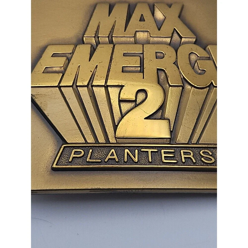 Vintage 1987 John Deere MAX EMERGE 2 Planters Belt Buckle Deere & Co Moline Ill.